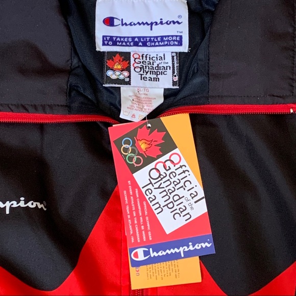 Vintage Champion Atlanta 1996 Canadian Olympic Team Jacket XL NWT - Picture 2 of 12